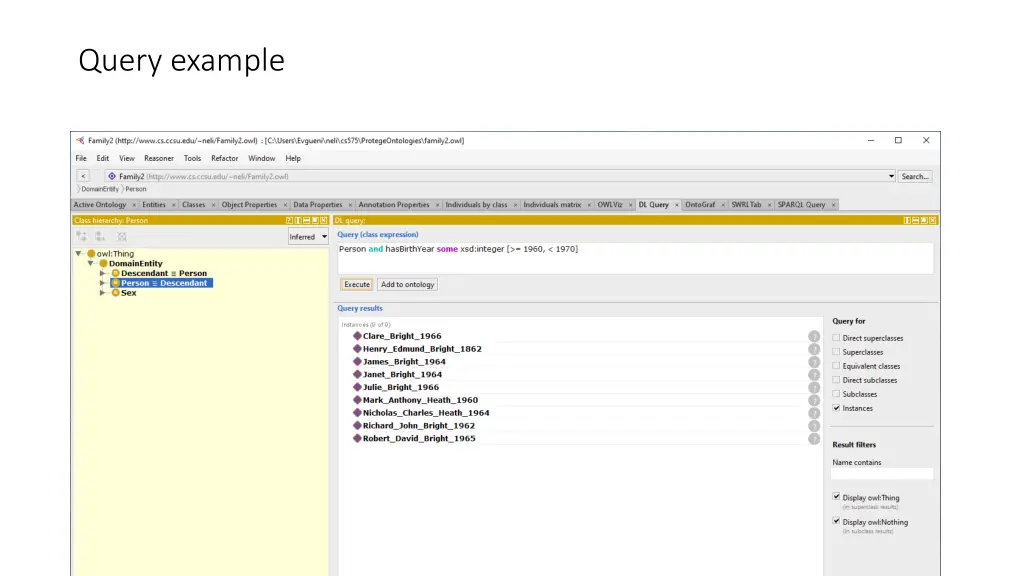 query example 1