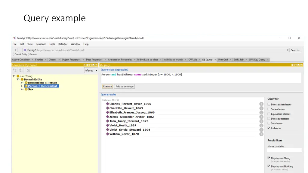 query example 2
