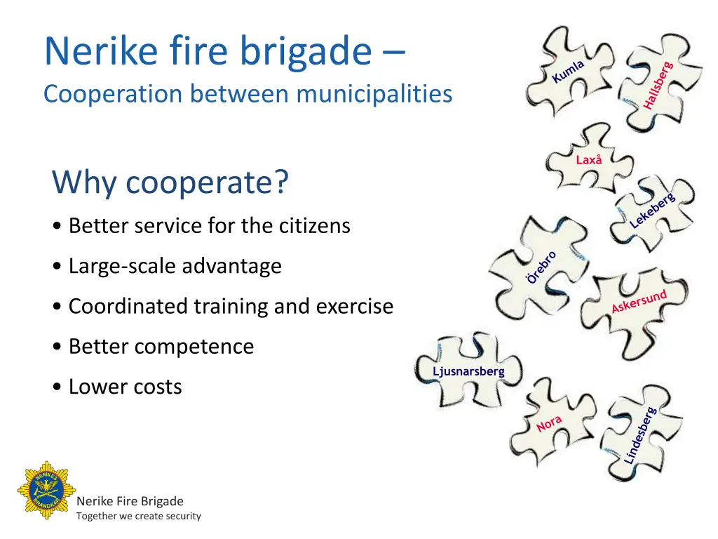 nerike fire brigade cooperation between