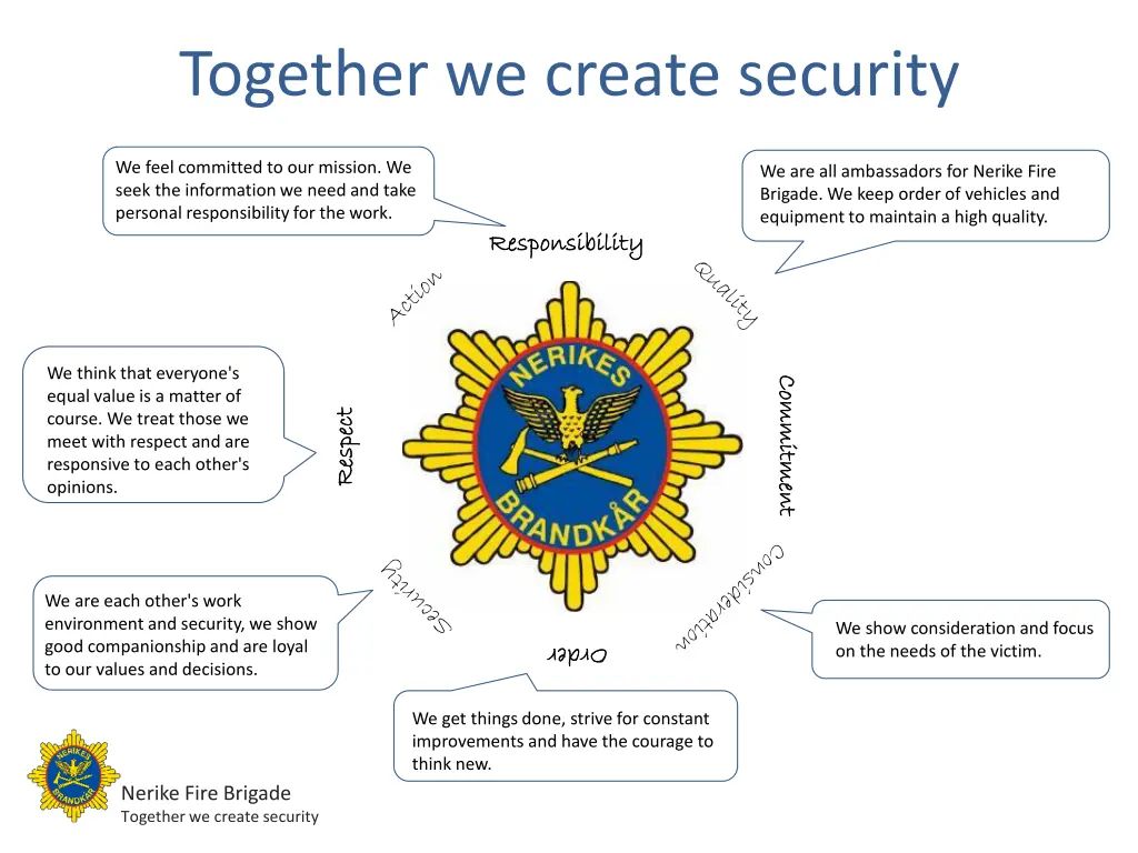 together we create security