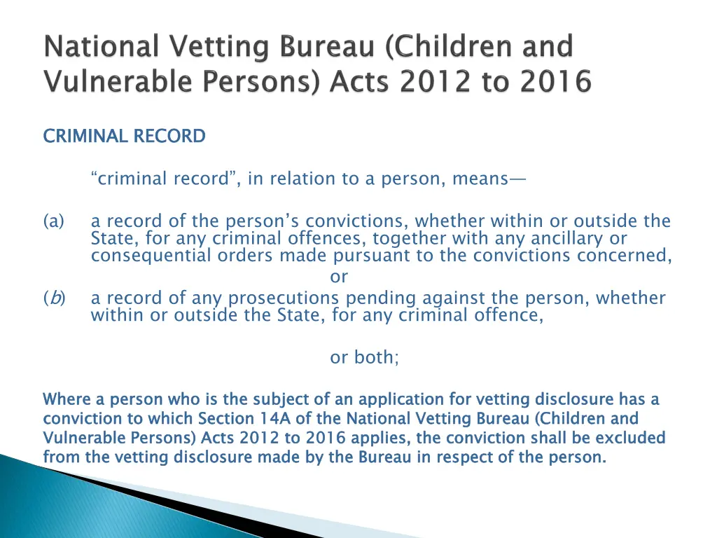criminal record