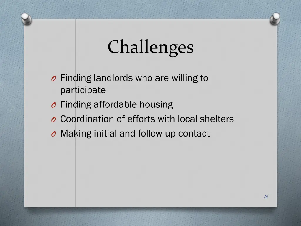 challenges
