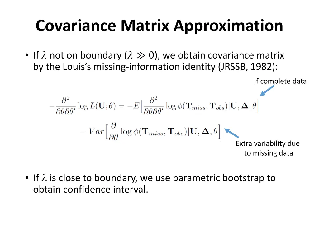 covariance matrix approximation