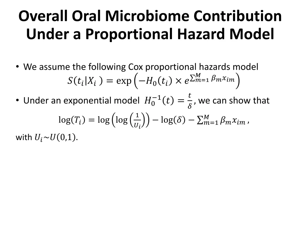 overall oral microbiome contribution under 1