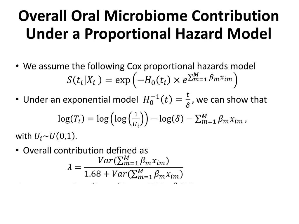 overall oral microbiome contribution under 2