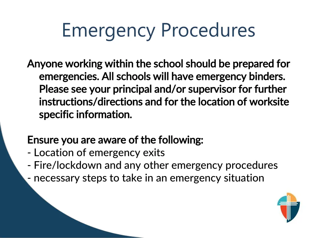 emergency procedures