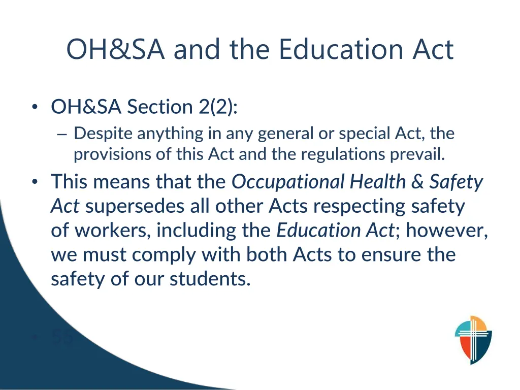 oh sa and the education act