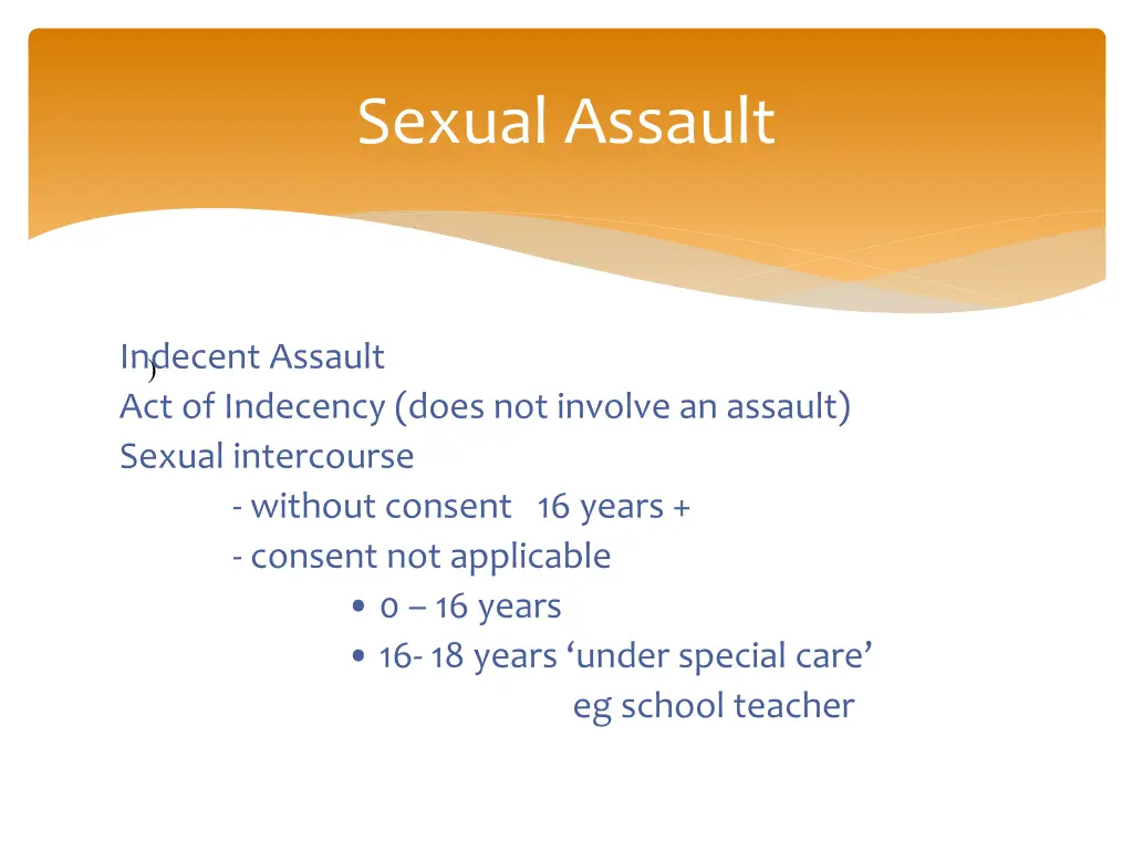 sexual assault