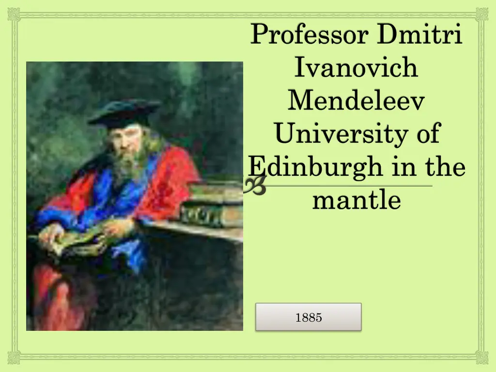 professor dmitri ivanovich mendeleev university