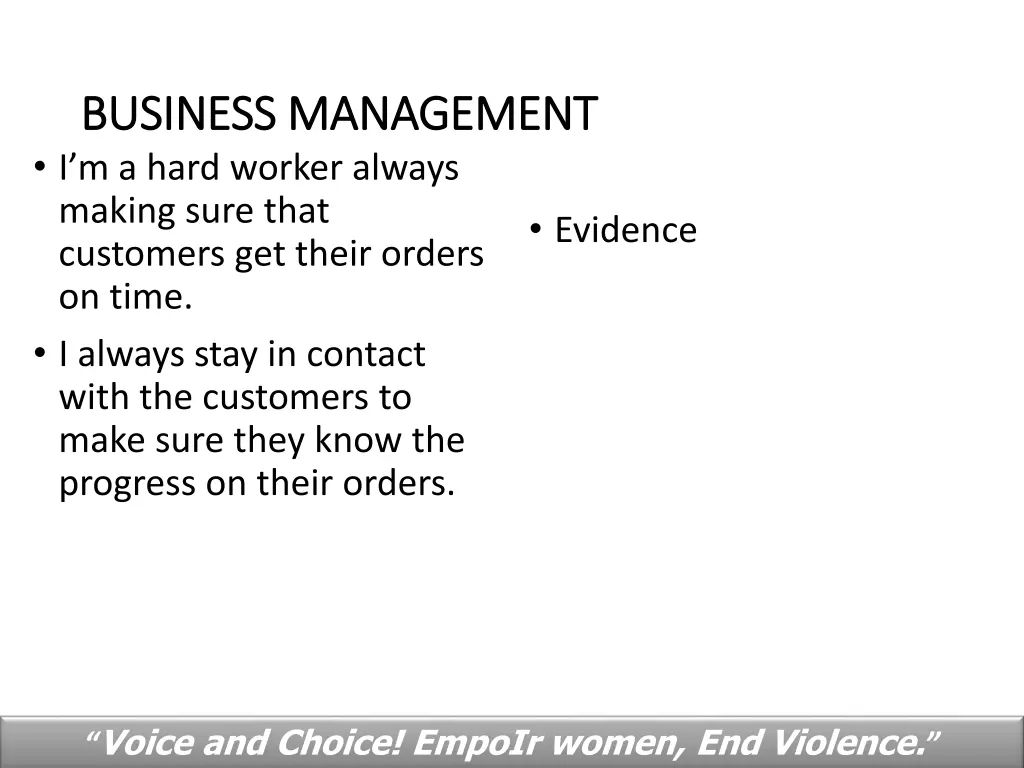 business management business management