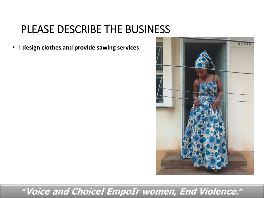 please describe the business please describe