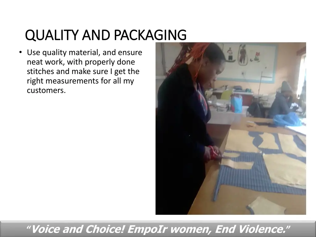 quality and packaging quality and packaging