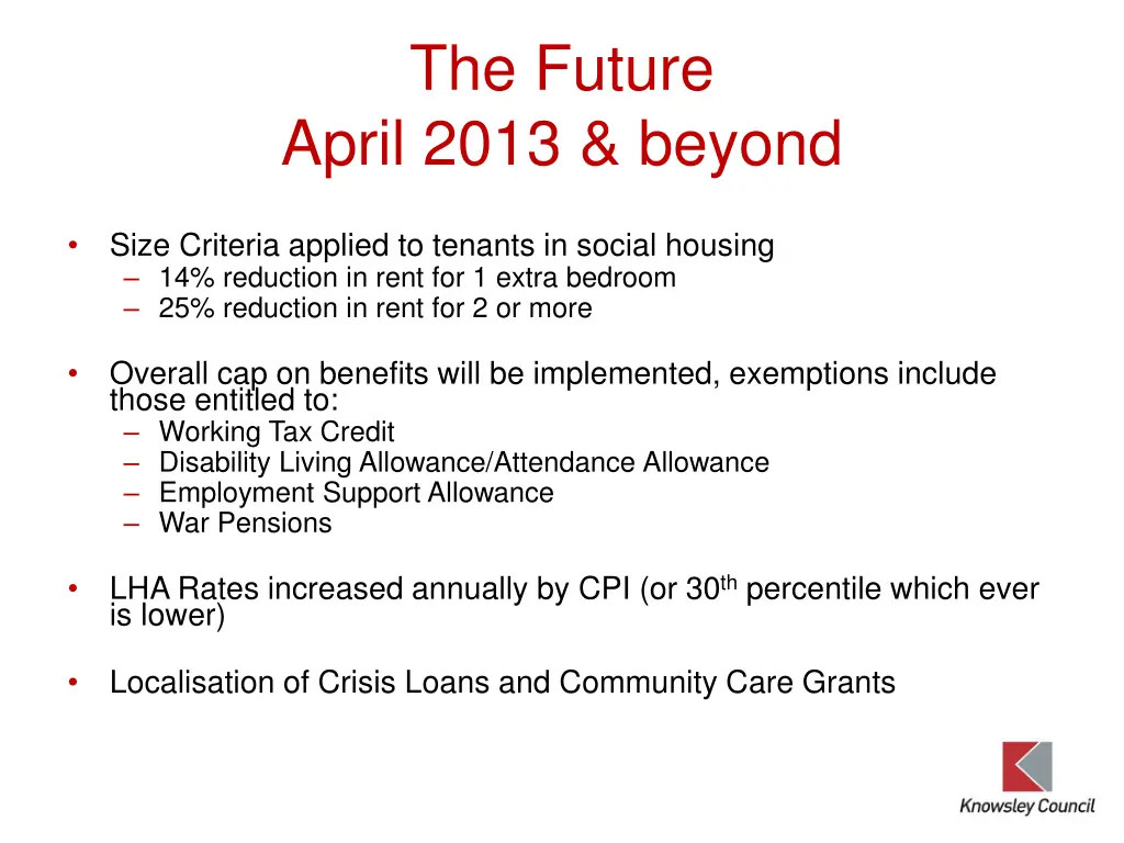 the future april 2013 beyond