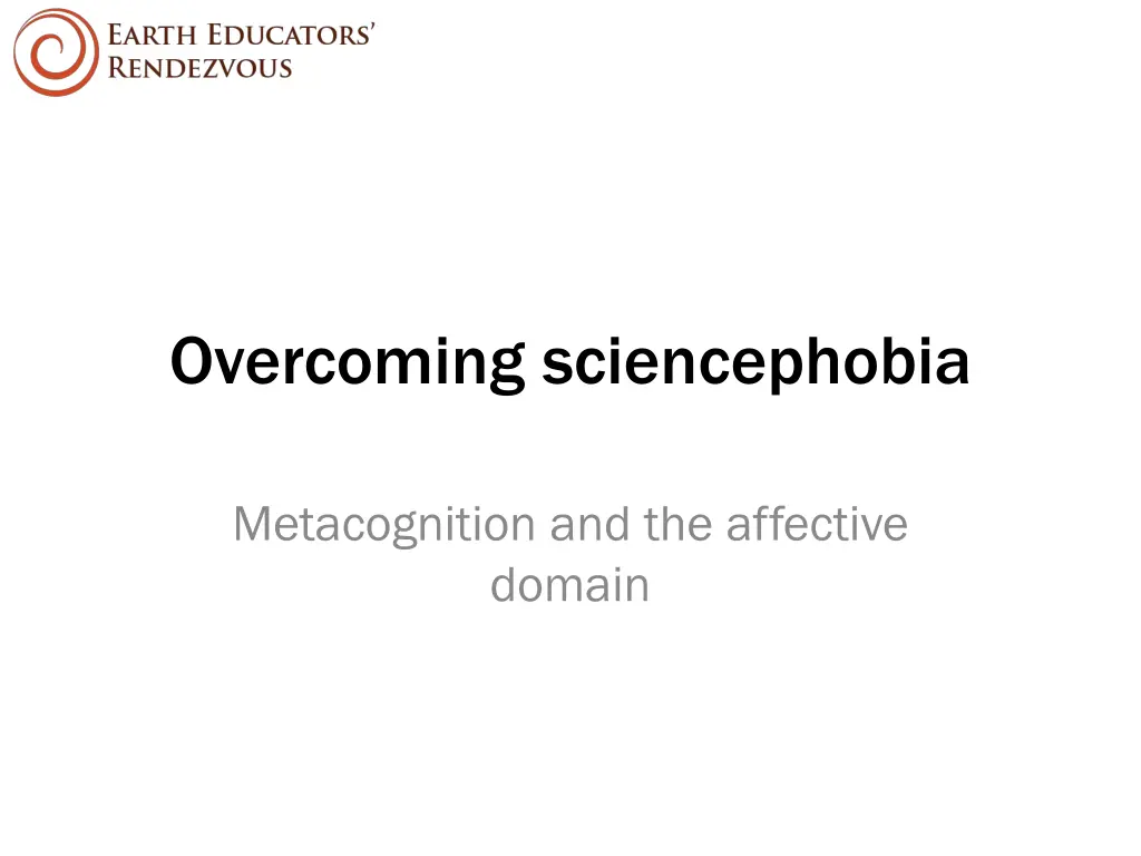 overcoming sciencephobia