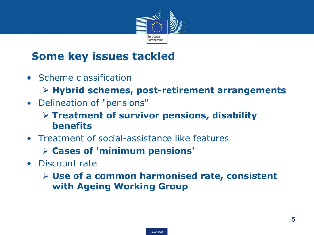 some key issues tackled