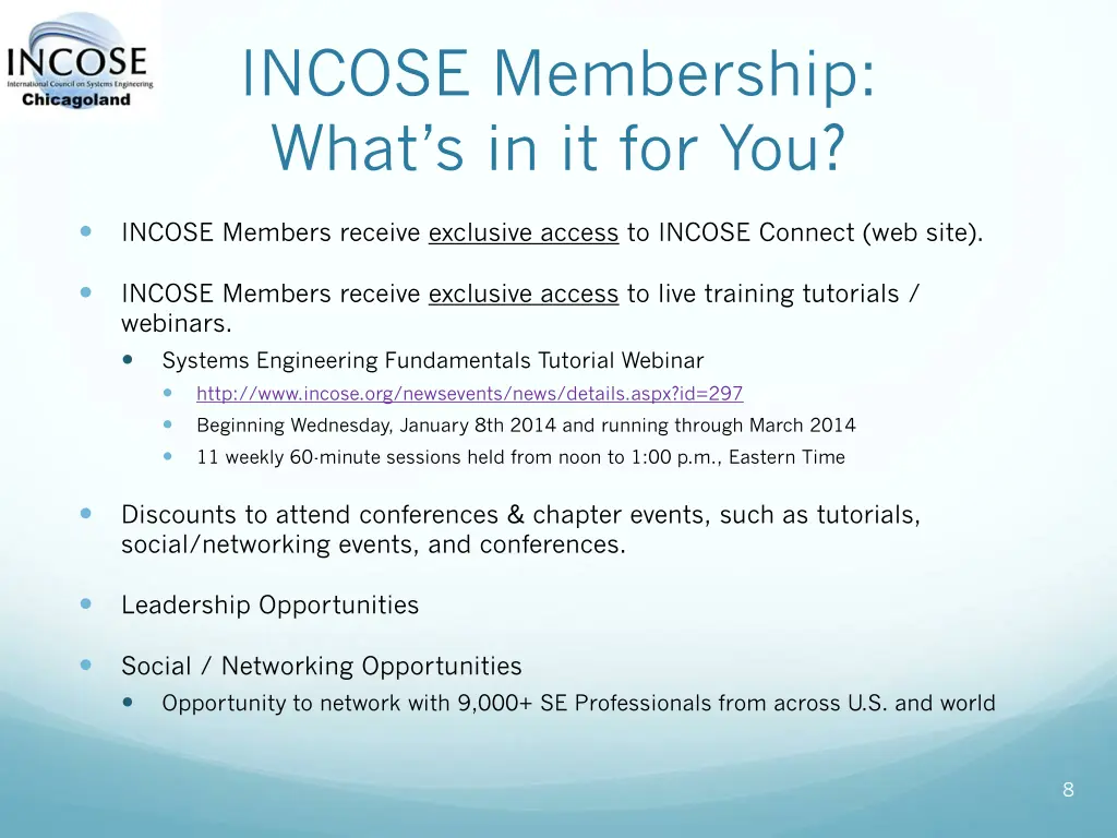 incose membership what s in it for you