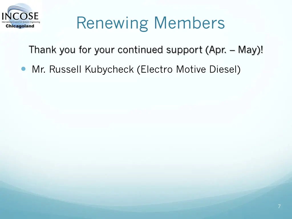 renewing members