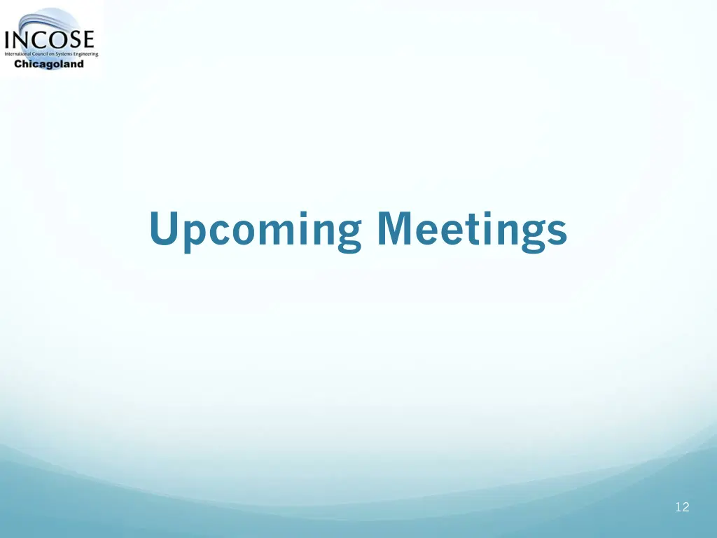 upcoming meetings