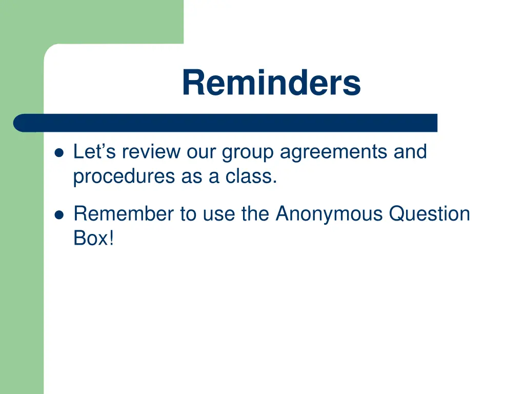 reminders