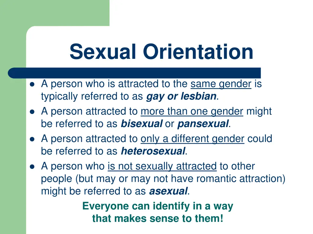 sexual orientation 1