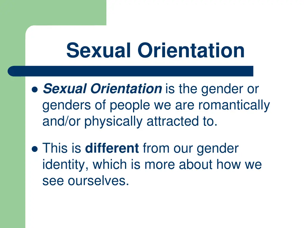 sexual orientation