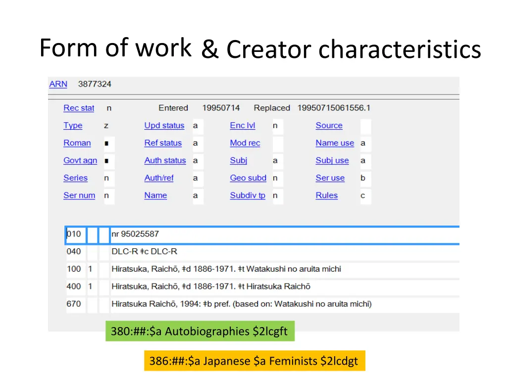 form of work 1