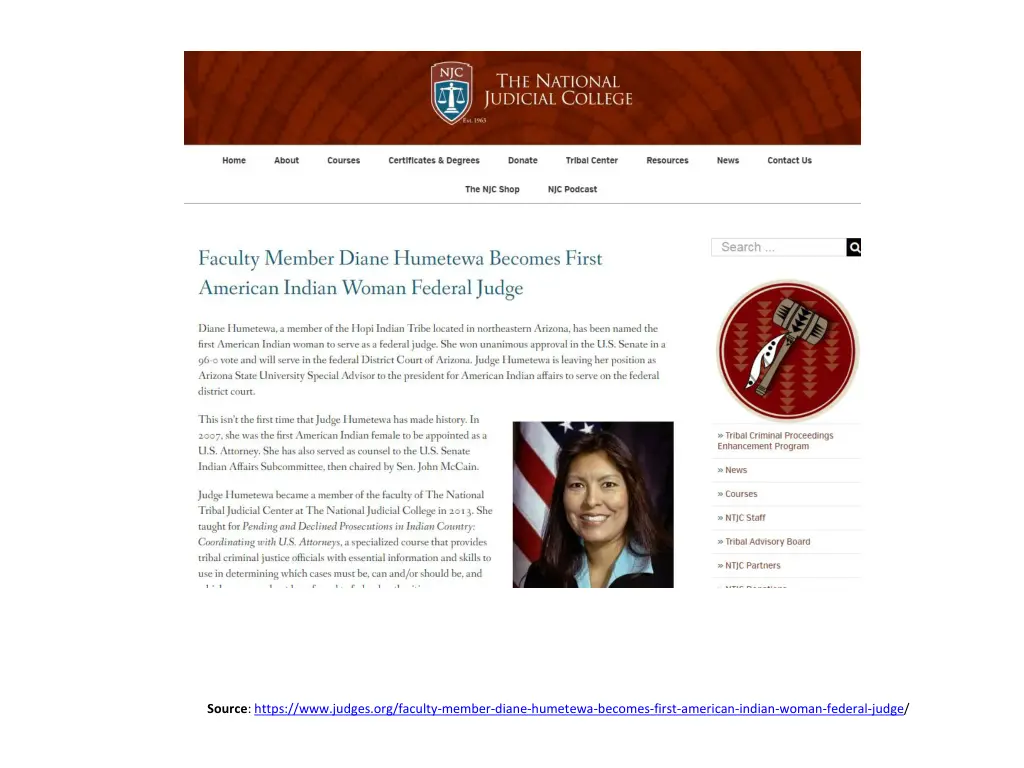 source https www judges org faculty member diane