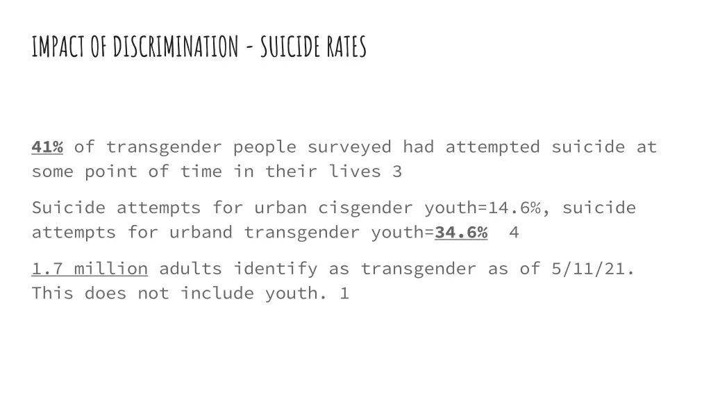 impact of discrimination suicide rates