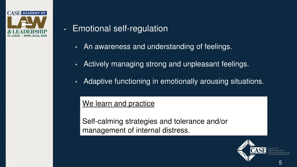 emotional self regulation