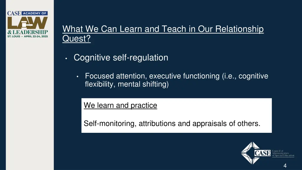what we can learn and teach in our relationship