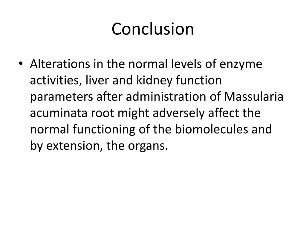 conclusion