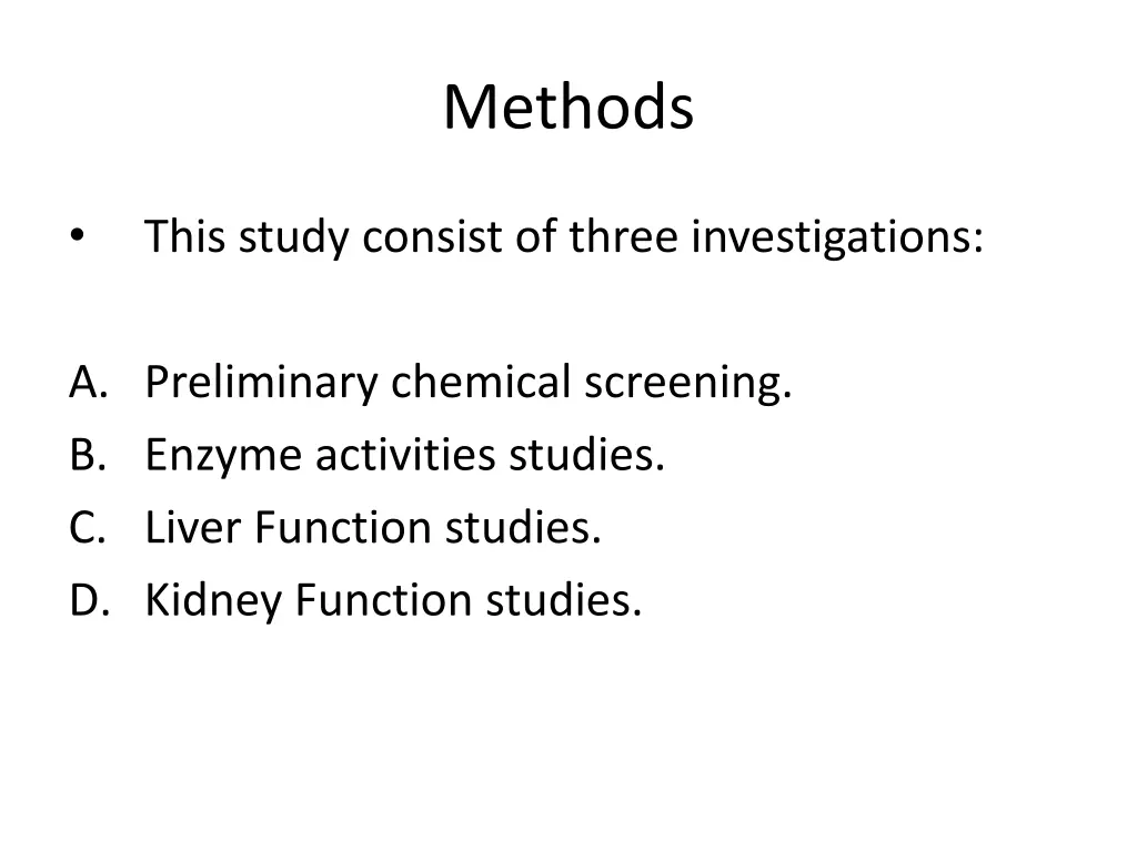 methods