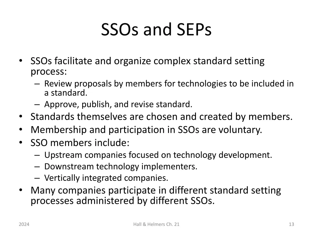 ssos and seps