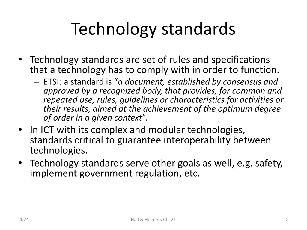 technology standards 1