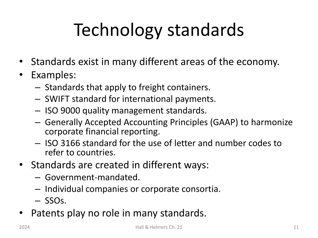 technology standards