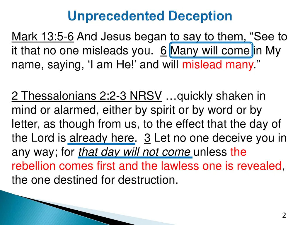 mark 13 5 6 and jesus began to say to them