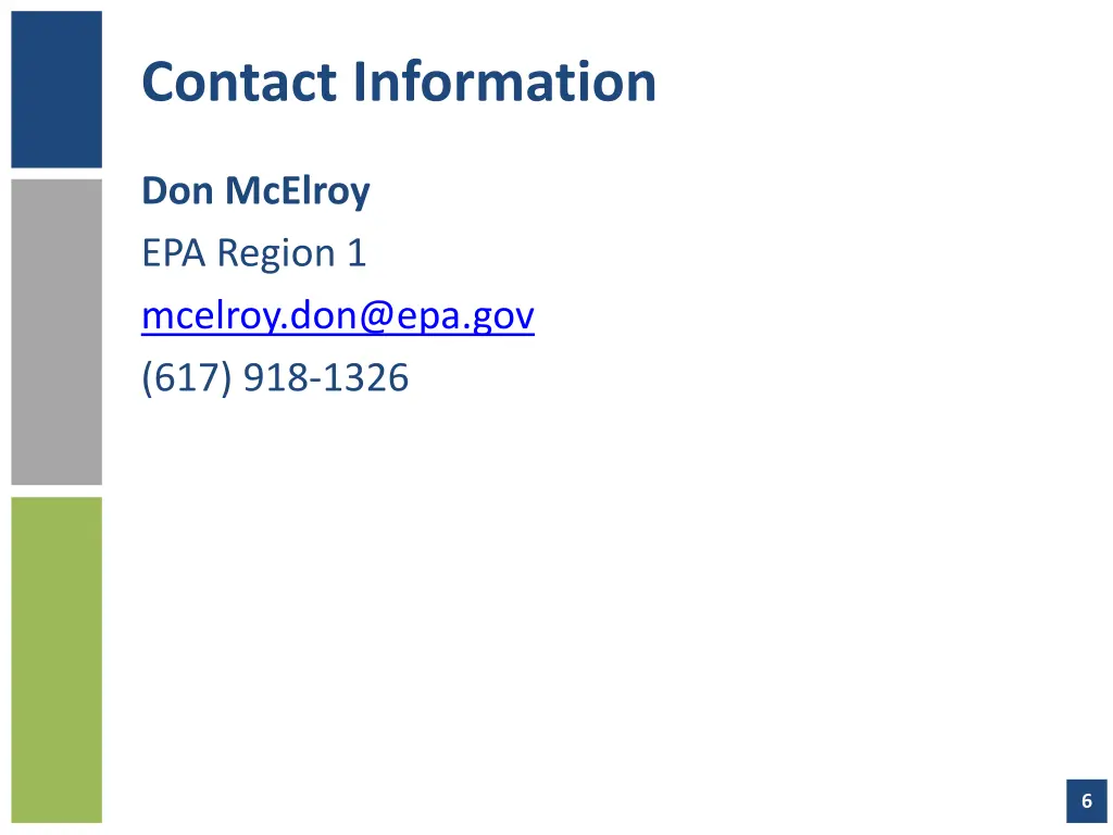 contact information