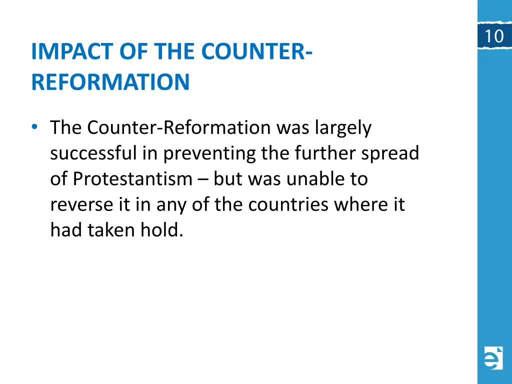 impact of the counter reformation