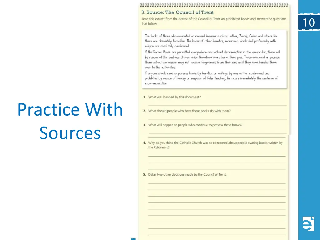 practice with sources