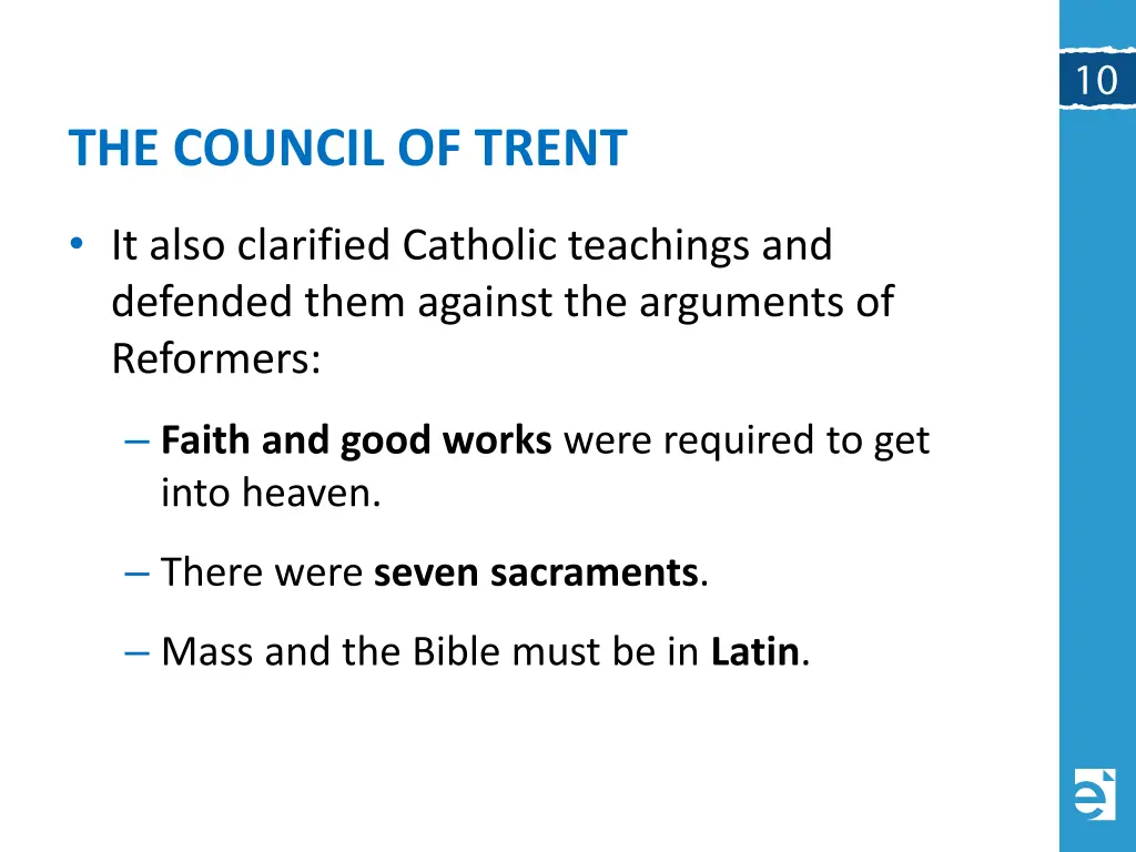 the council of trent 1