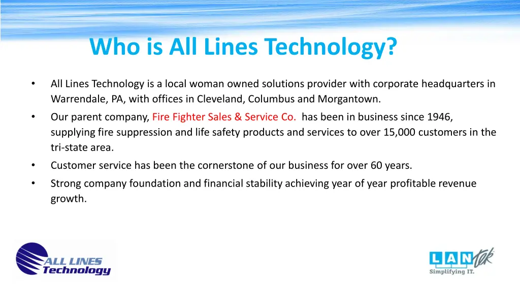 who is all lines technology
