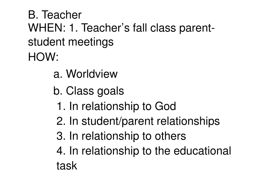 b teacher when 1 teacher s fall class parent
