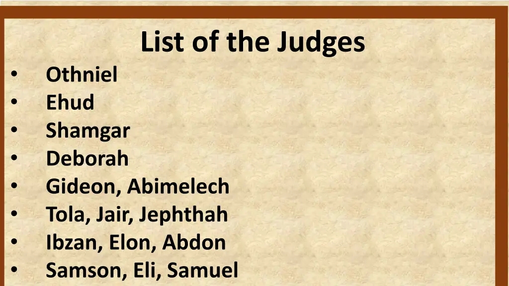 list of the judges
