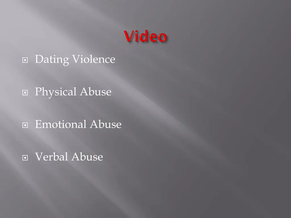 dating violence