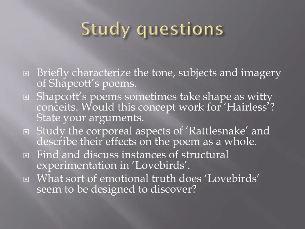 briefly characterize the tone subjects