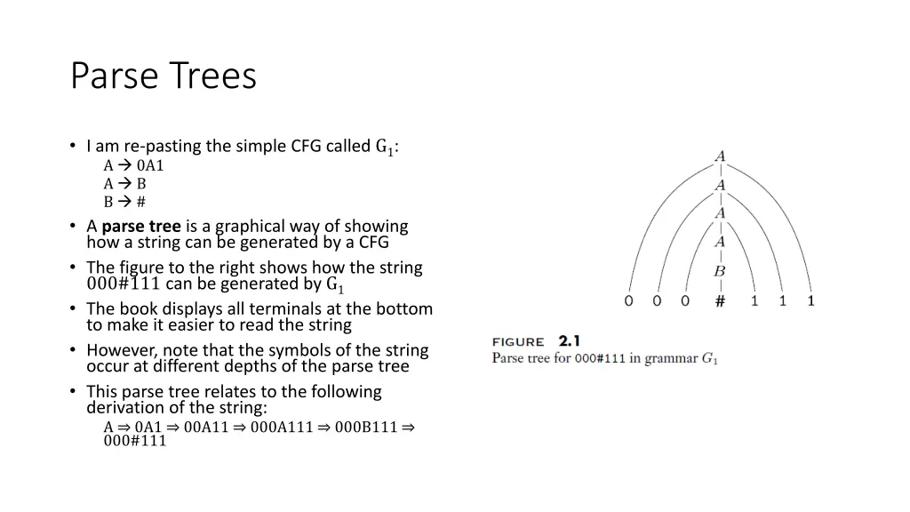 parse trees