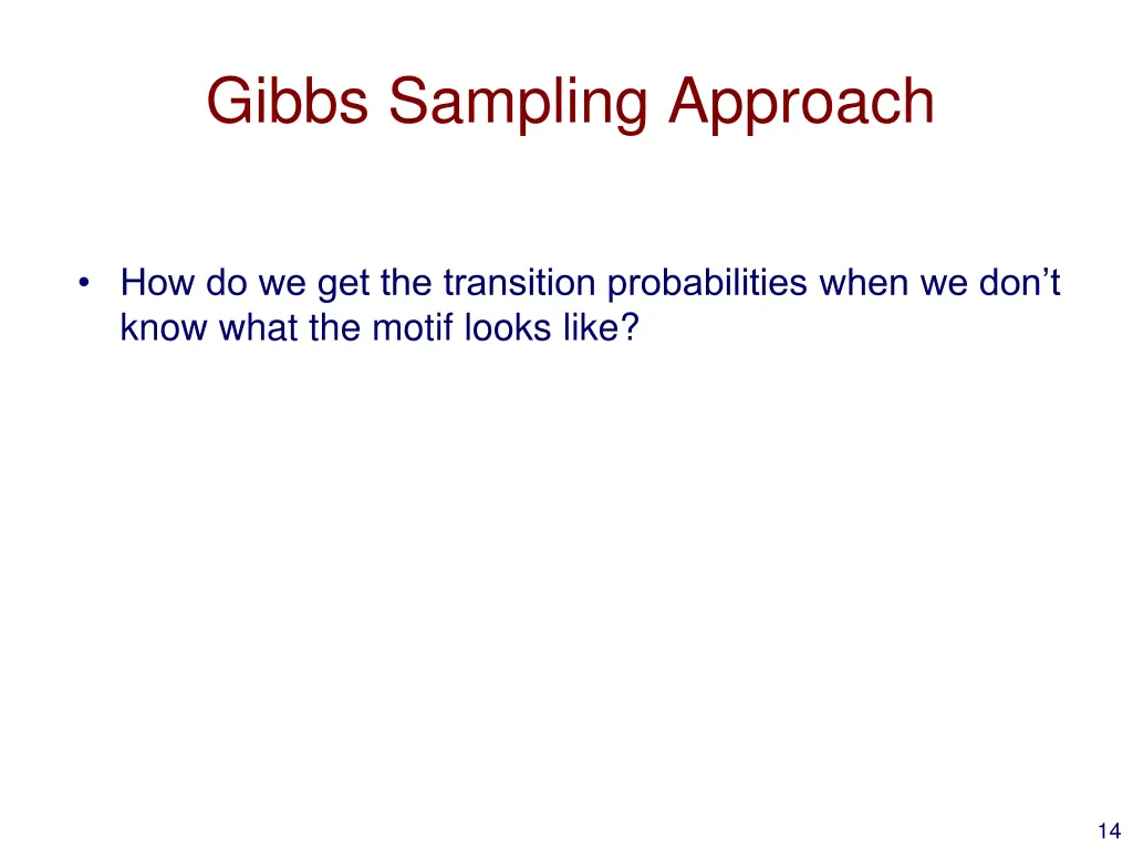 gibbs sampling approach 1
