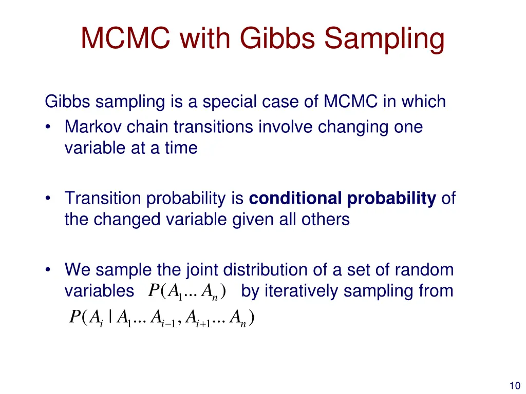 mcmc with gibbs sampling
