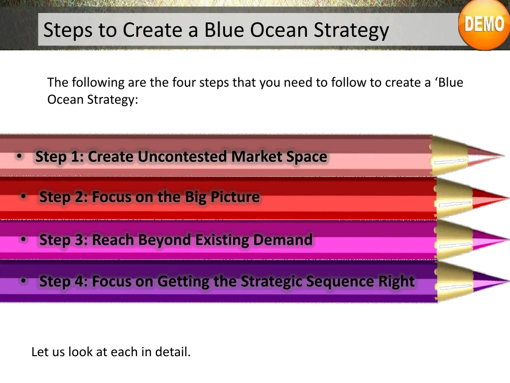 steps to create a blue ocean strategy