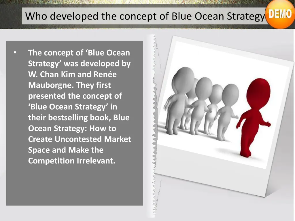 who developed the concept of blue ocean strategy